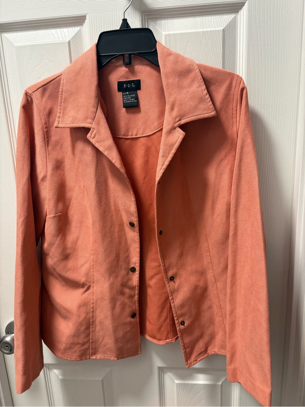 RQT Coral Snap-Front Blazer Jacket
